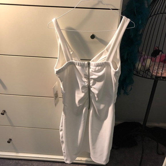 NWT Emerald Sundae White Banded Bodycon Dress L - Picture 4 of 4
